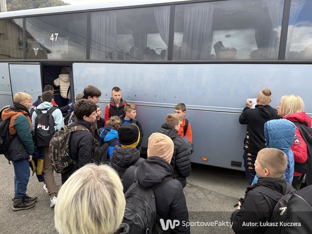 Moment zbiórki piłkarzy Unii Bardo