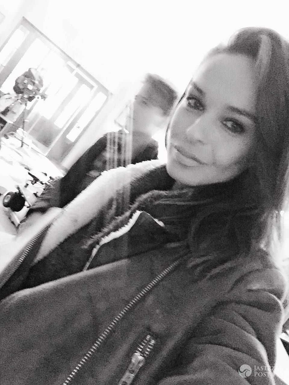 Kasia Sowińska na planie "Ojca Mateusza"