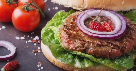 Hamburger z przyprawami