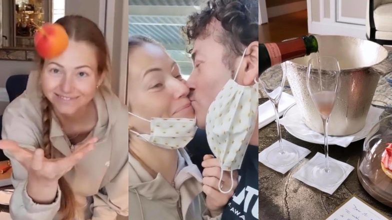 Piotr i Agata Rubikowie świętują 13. rocznicę ślubu w Paryżu