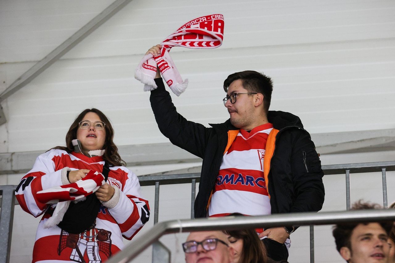 Na trybunach. Kibice Comarch Cracovii cieszyli się z efektownej wygranej. Zdjęcia