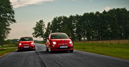 Abarth 500 esseesse & Fiat 500 1,2 Sport w trasie [test autokult.pl]
