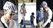 Ciężarna Pippa Middleton szaleje z synkiem na hulajnogach (ZDJĘCIA)