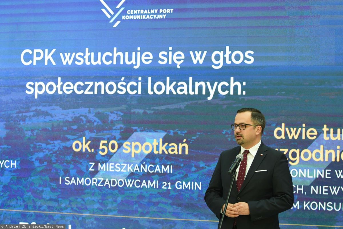 Marcin Horała jest pełnomocnikiem rządu ds. Centralnego Portu Komunikacyjnego