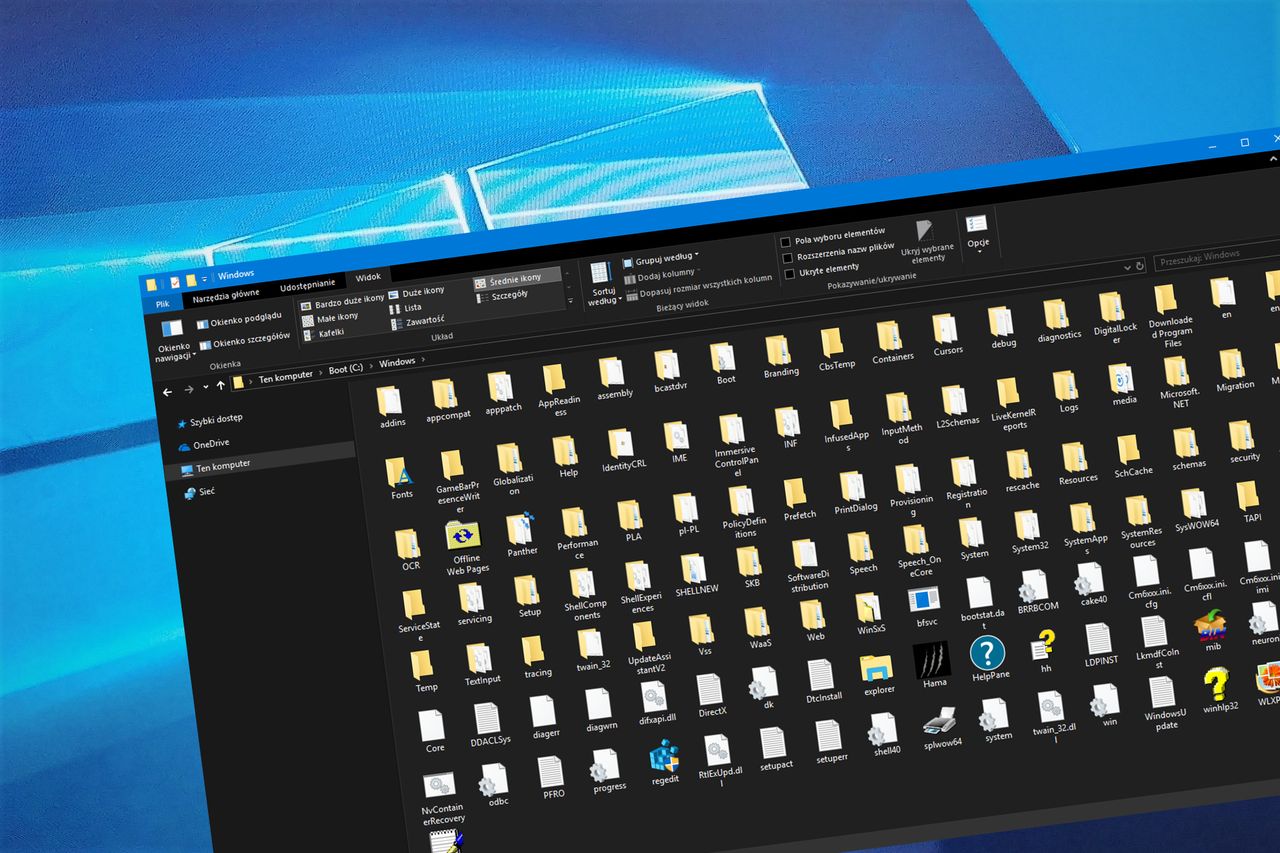 Ciemny motyw Eksploratora plików Windows 10: jak go włączyć i dlaczego nie warto?