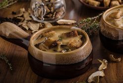 Zupa z mrożonych grzybów - przepis