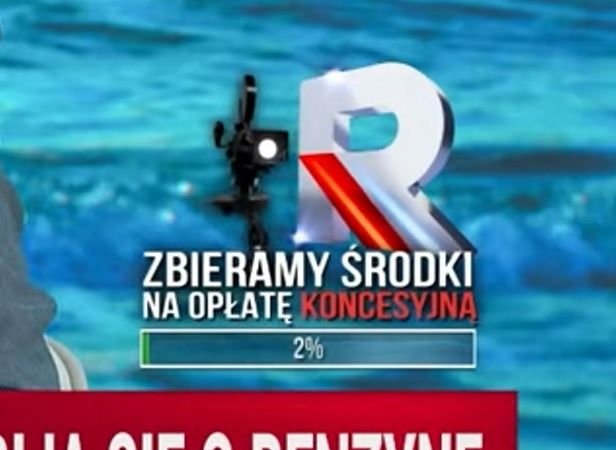 Grafika promująca nową zbiórkę TV Republika