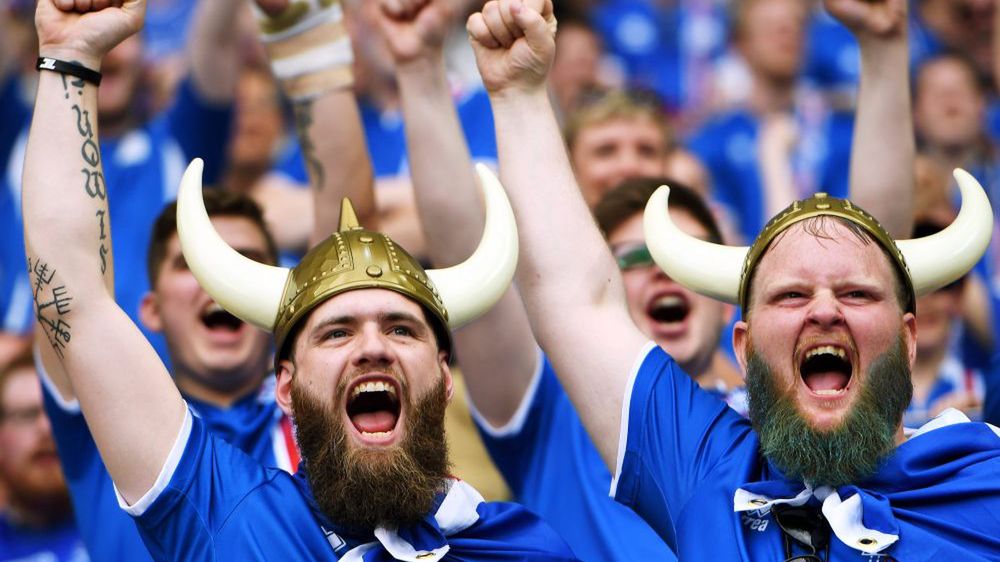Kibice reprezentacji Islandii na Euro 2016