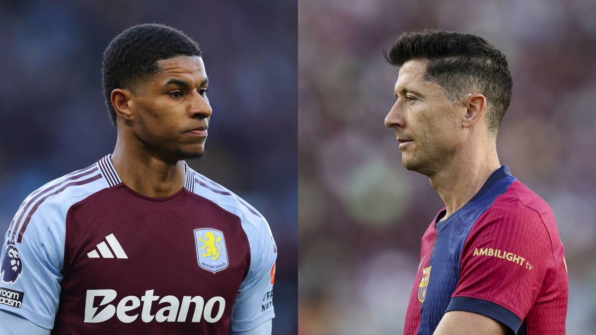 Getty Images / NurPhoto/James Gill - Danehouse / Marcus Rashford i Robert Lewandowski