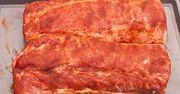 Surowy peklowany schab wieprzowy bez kości (mięso i tłuszcz)