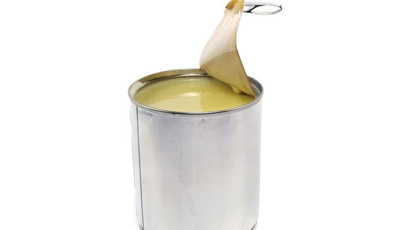 Mleko skondensowane w puszce, słodzone