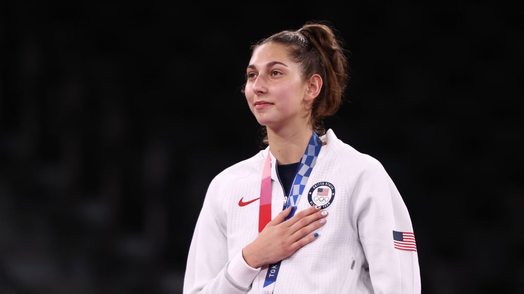 Getty Images /  Valery Sharifulin\TASS / Na zdjęciu: mistrzyni olimpijska w taekwondo w kategorii -57kg, Anastasija Zolotic