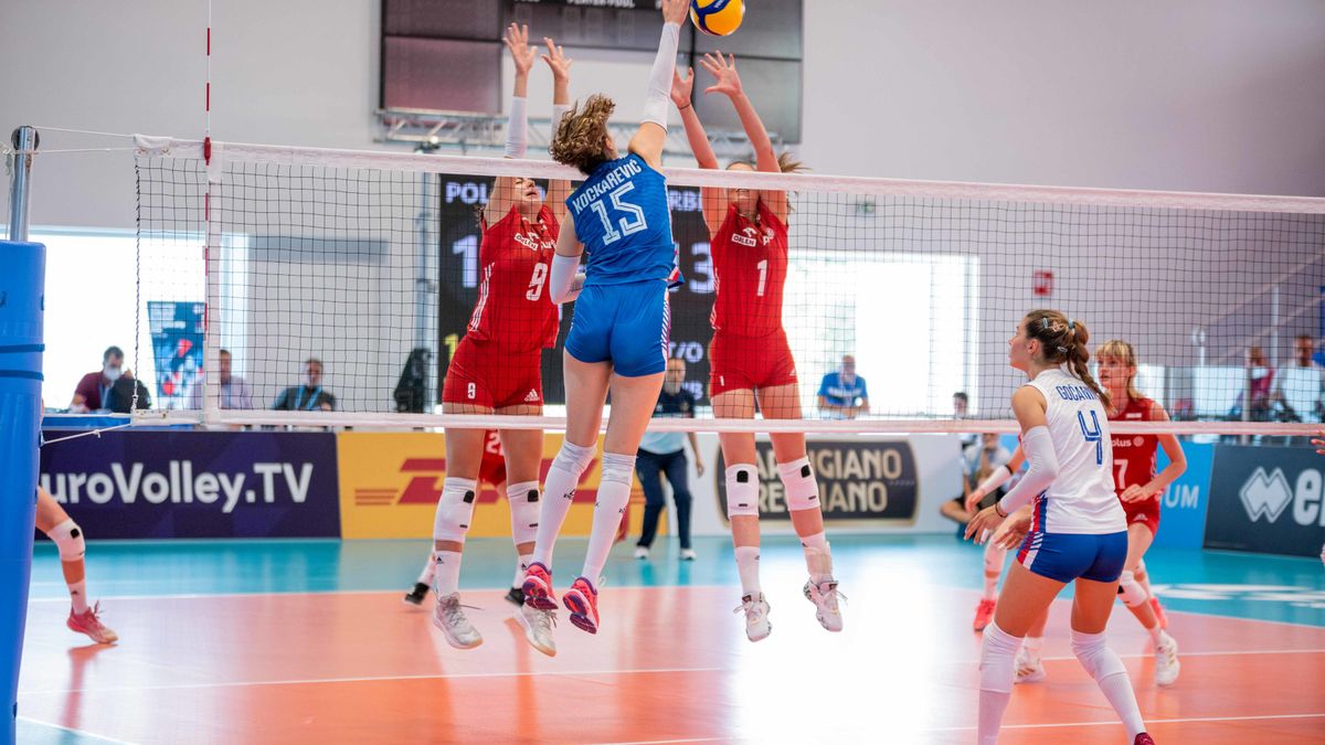 Materiały prasowe / CEV / Na zdjęciu: mecz Polska - Serbia na ME U-21 kobiet