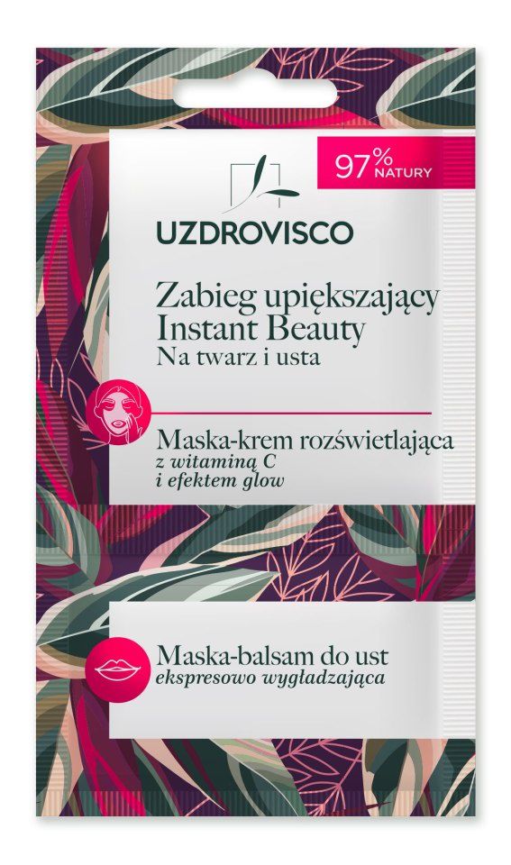 Zabieg_upiekszajacy_Instant_Beauty_na_twarz_i_usta_maska_krem_Uzdrovisco