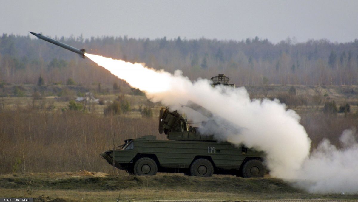 Na zdjęciu: system rakietowy Osa na terenie Białorusi 