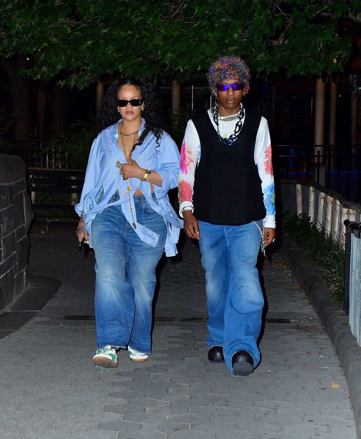 Rihanna i ASAP Rocky szlajają się po parku o 4 nad ranem