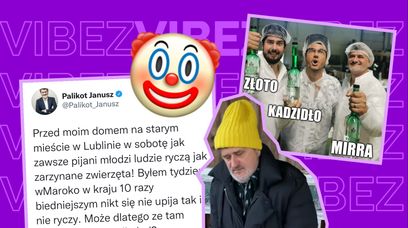 Janusz Palikot promuje SWOJĄ WÓDKĘ, ale żali się na "pijanych młodych ludzi"