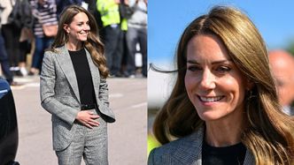 Księżna Kate znów pokazała się publicznie. Zachwyciła w eleganckim garniturze