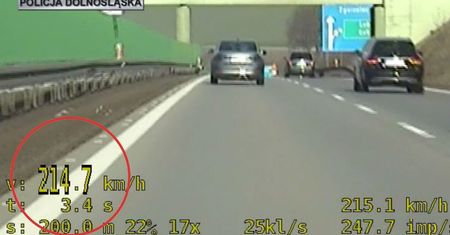 Młody Słowak pędził skodą 214 km/h. Namierzyli go policjanci z grupy "SPEED’"