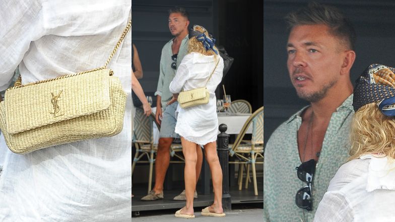 Katarzyna Wołejnio i Łukasz Jemioł na obiedzie