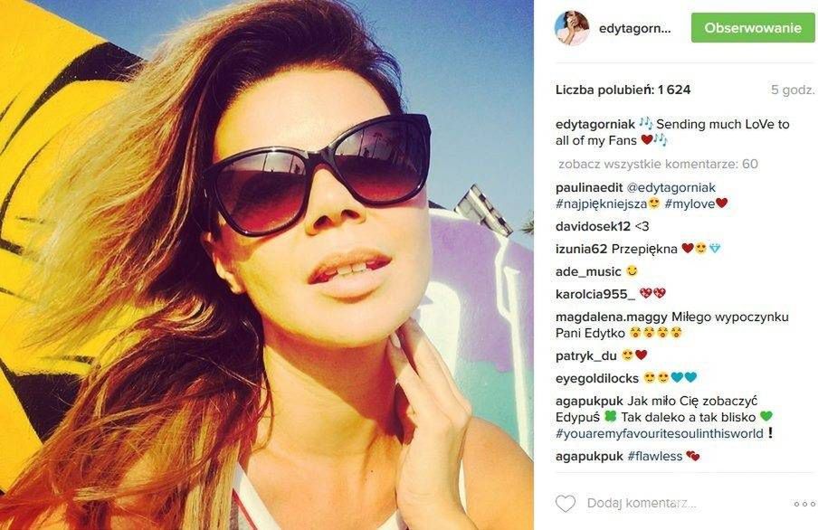 Edyta Górniak na wakacjach w Stanach Zjednoczonych