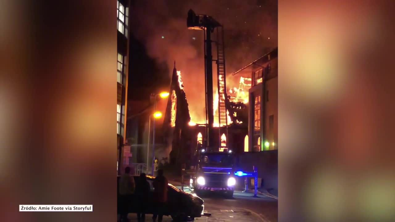 150-letni kościół spłonął w Glasgow. Był duchowym centrum lokalnej Polonii.