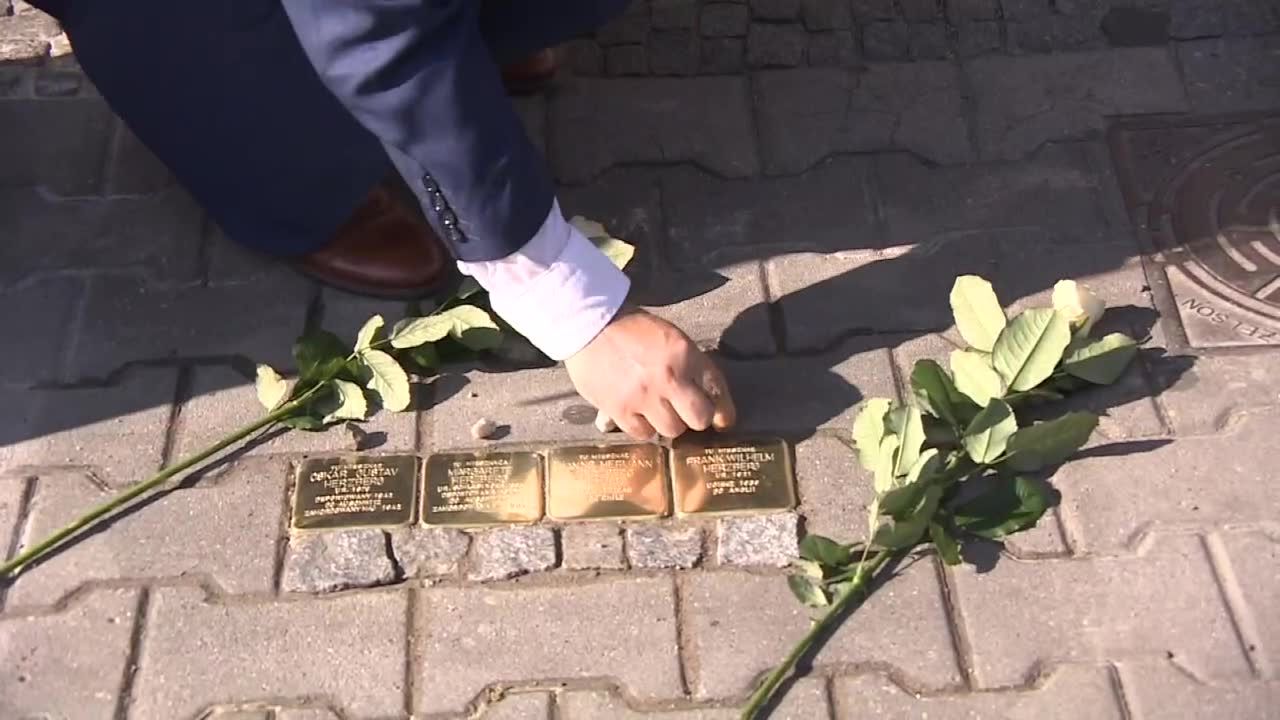 Odsłonięcie “kamieni pamięci” w Zabrzu – hołd dla ofiar Holocaustu