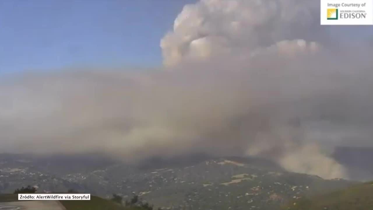 Pożar lasu w Kalifornii. Obowiązkowa ewakuacja w hrabstwie Los Angeles.