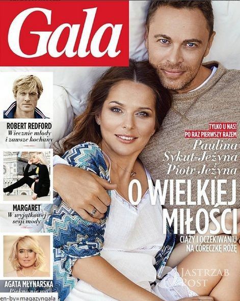 Paulina Sykut i Piotr Jeżyna na okładce Gali
