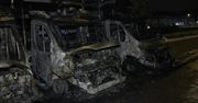 Na gdańskim parkingu spłonęło pięć aut dostawczych