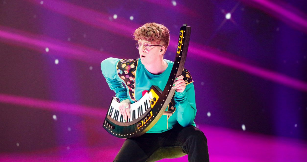 Eurowizja 2021 - półfinały, Islandia, zespół Daði & Gagnamagnið, fot. EBU / THOMAS HANSES