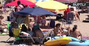 Tłumy wyległy na plaże w argentyńskim kurorcie