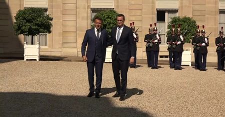 Premier Mateusz Morawiecki w Paryżu. Spotkał się z prezydentem Francji Emmanuelem Macronem