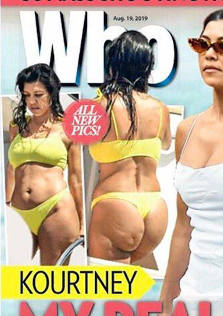 Kourtney Kardashian w bikini. Zdjęcia bez Photoshopa