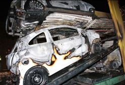 Nowe Fordy Ka spłonęły na autostradzie A4