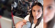 Mama musiała karmić na stojąco w pociągu