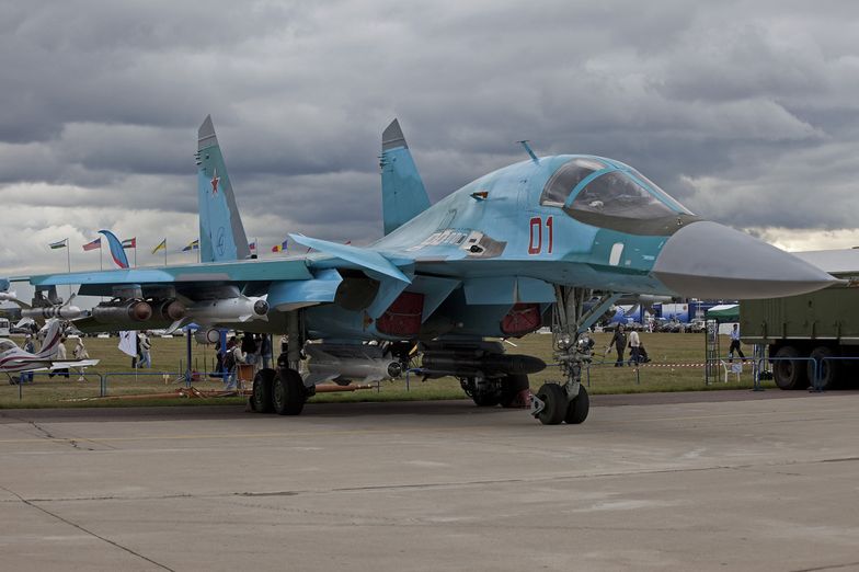 Su-34 na pokazach lotniczych.