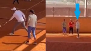 Jest nagranie z treningu Świątek. Tylko zobacz, kto udziela jej rad