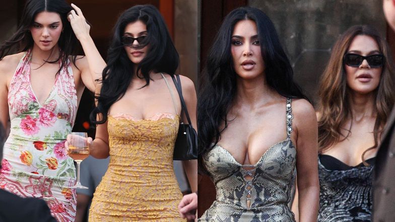 Kardashianki na kolacji przedślubnej Bezosa i Lauren Sanchez