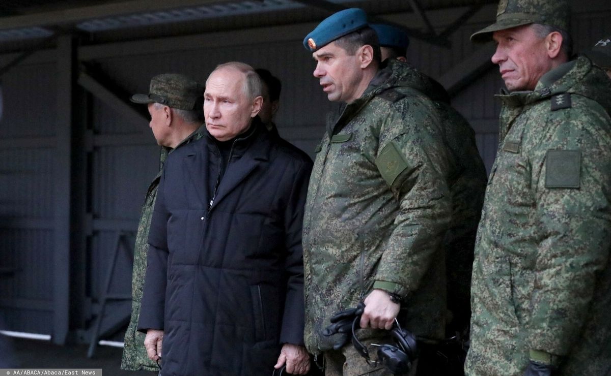 Putin na poligonie w Riazaniu 