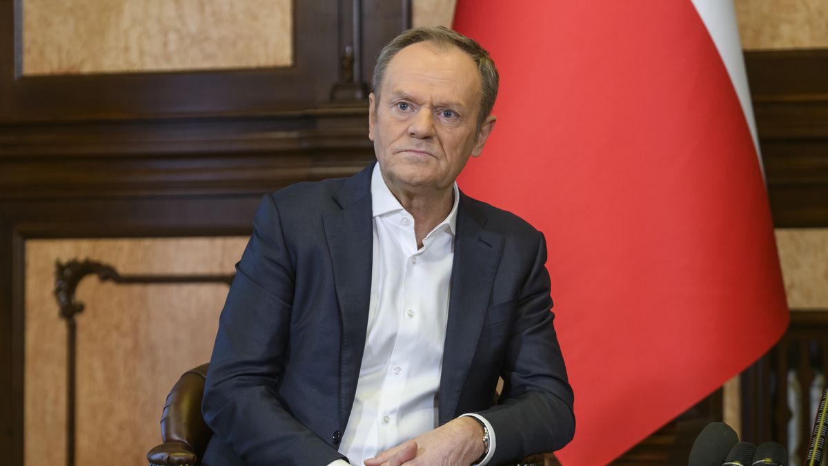Polish Prime Minister Donald Tusk is meeting with Ukrainian President Volodymyr Zelenskiy in Kyiv, Ukraine, on January 22, 2024. (Photo by Maxym Marusenko/NurPhoto via Getty Images)