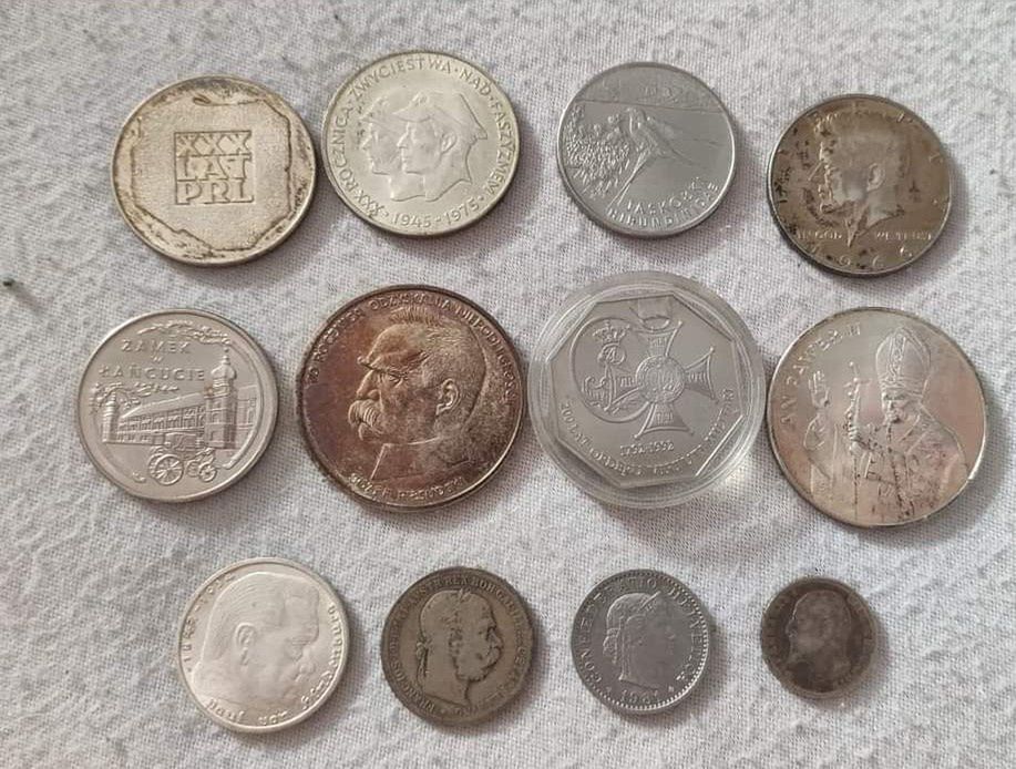 Te monety z kolekcji pana Andrzeja warte są w sumie około 400 zł