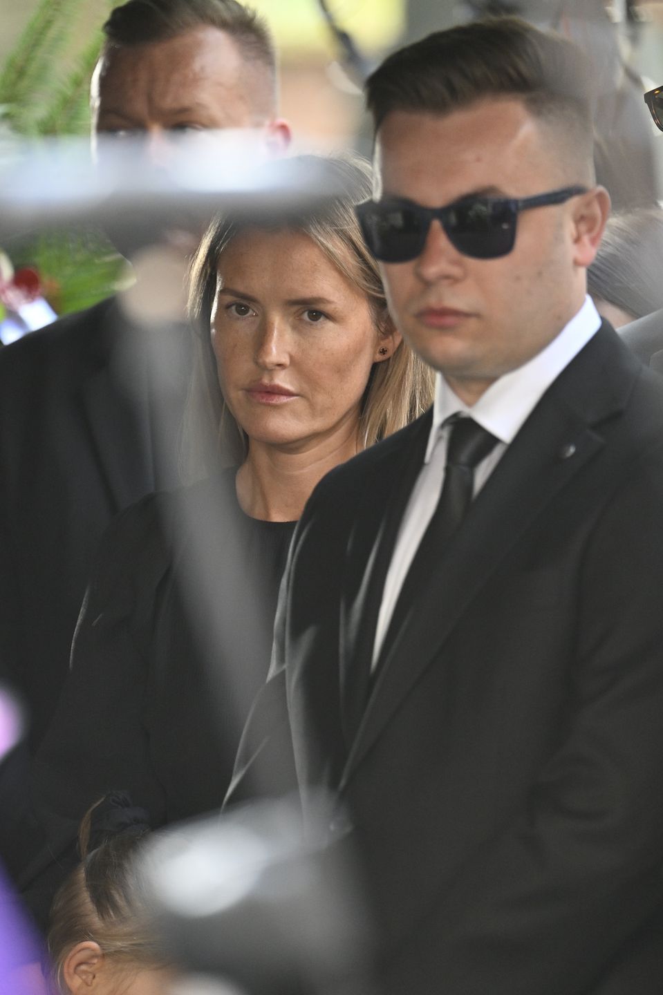 Olga Frycz na pogrzebie Jana Frycza