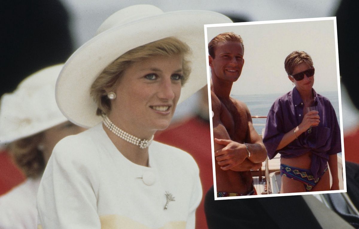 Diana w 1990 r. poleciała do Włoch i relaksowała się na jachcie