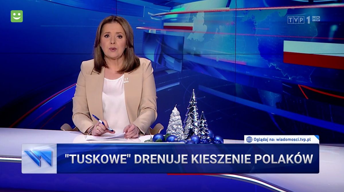 Zagadkowe "tuskowe" w "Wiadomościach" 