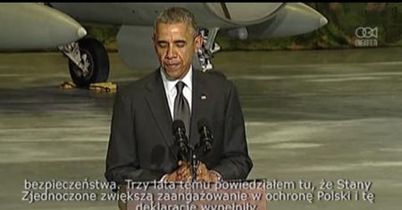 Obama w Polsce, ponownie o polityce zagranicznej