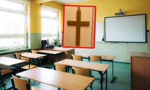 Afera ws. krzyża. Nauczycielka przemówiła. "Jestem zadowolona"