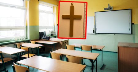 Afera ws. krzyża. Nauczycielka przemówiła. "Jestem zadowolona"