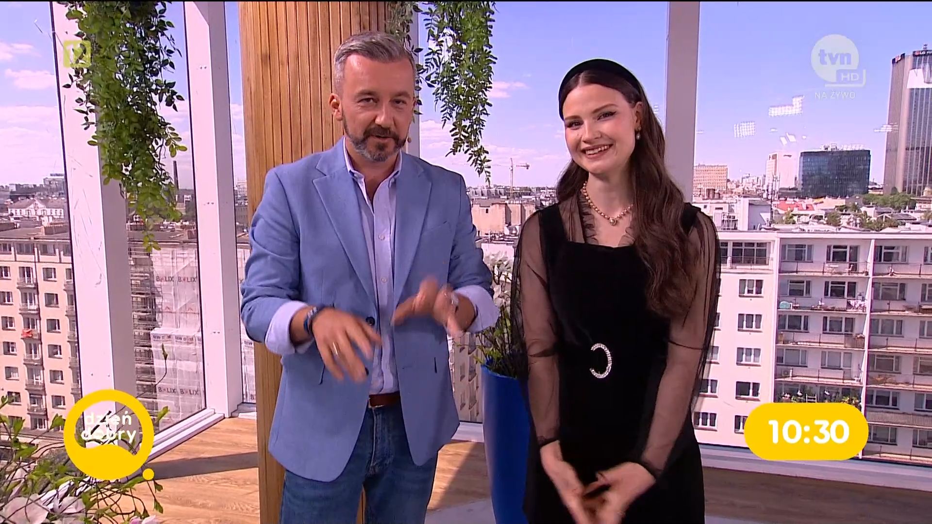 Krzysztof Skórzyński podczas rozmowy z Julią Rocką
