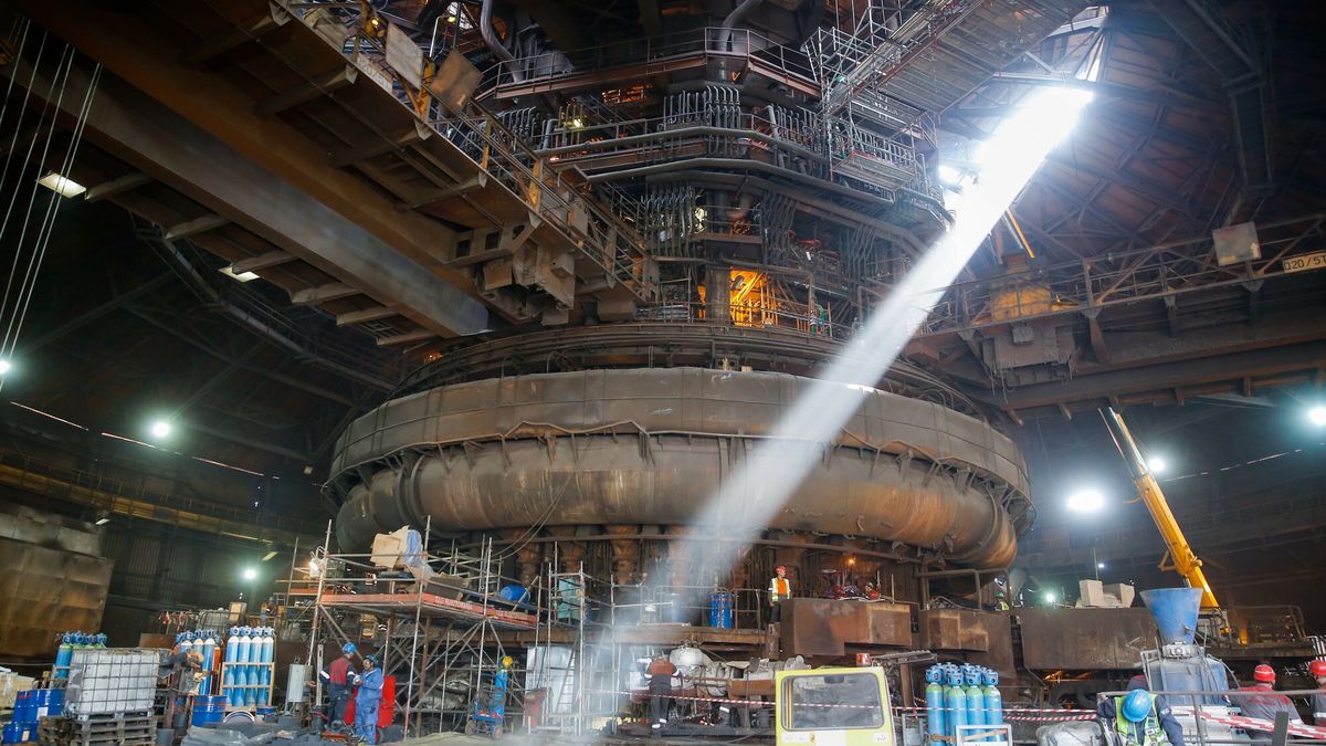 Wielki piec ArcelorMittal Poland w Dąbrowie Górniczej